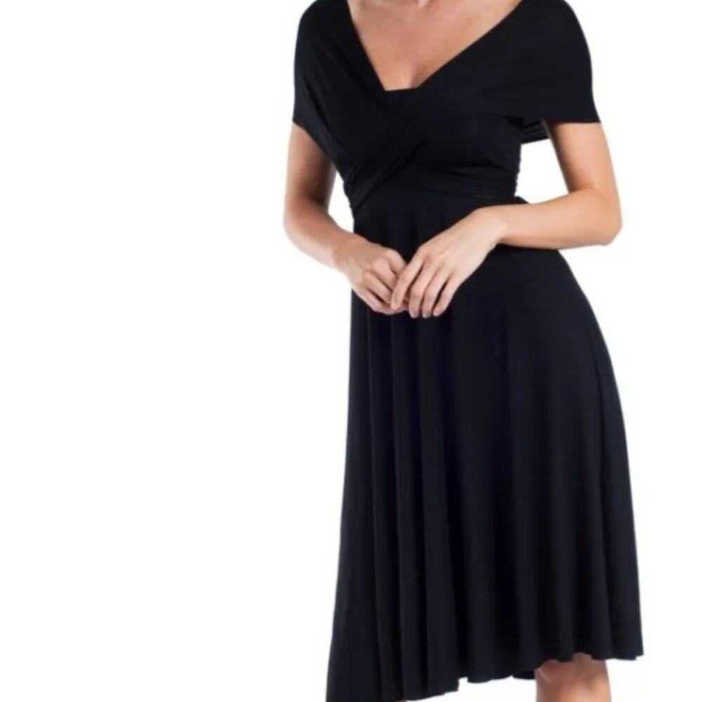 NORDSTROM ELAN BOHO CONVERTIBLE BLACK DRESS OR SKIRT SIZE MEDIUM